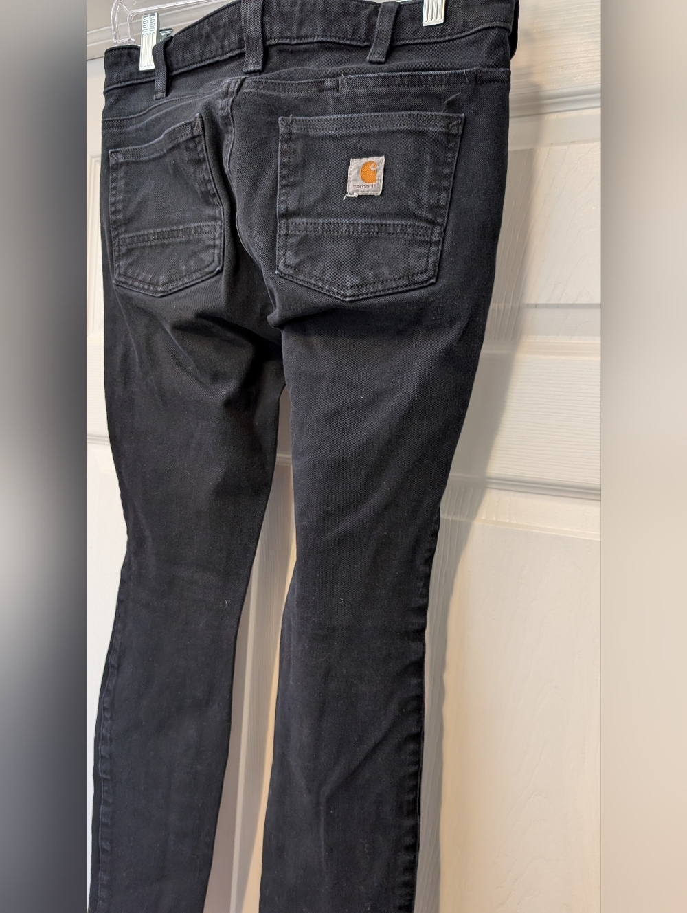 Carhartt Women's Black Rugged Flex Slim Fit Five Pocket Pant Style #104214 Sz 2R - Picture 11 of 15